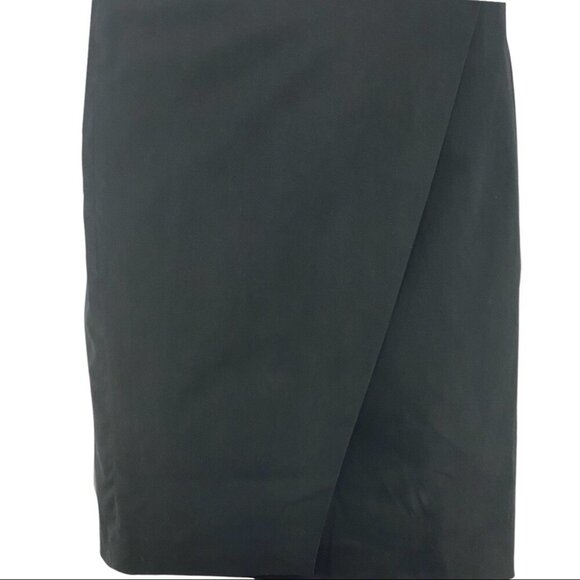 Magaschoni Collection Women's‎ NWT Black Old Money Wrap Pencil Skirt 8/W30 - Picture 6 of 9